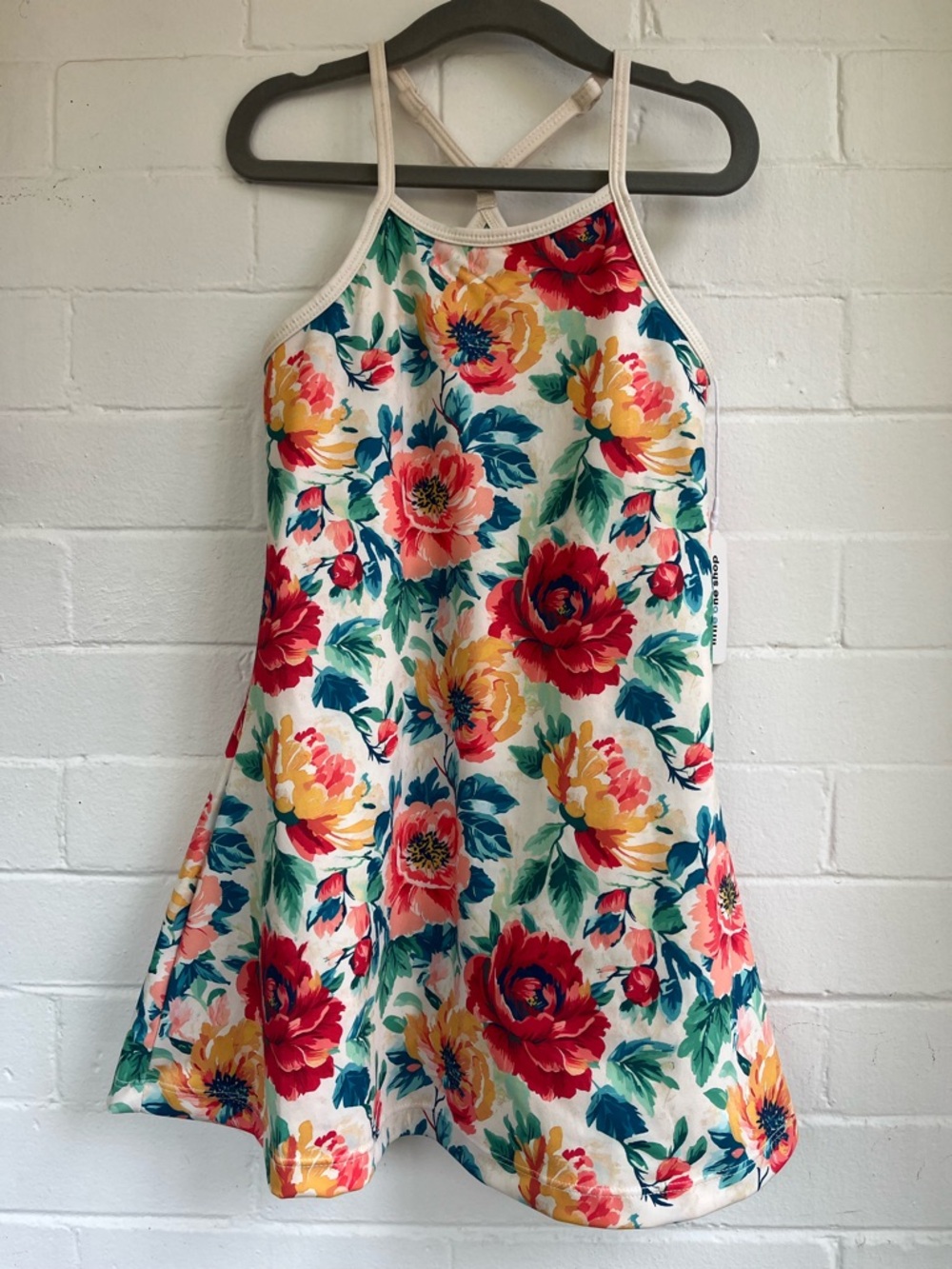 Little One Shop Girls Floral Tennis Dress with Built-in Shorts - New with Tags
